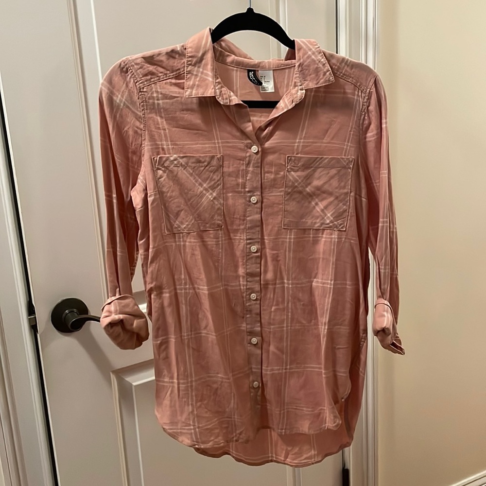 Button up plaid shirt